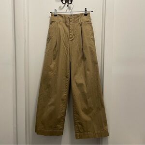 Uniqlo wide leg khaki/brown pants
